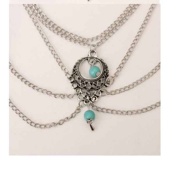 SILVER FOOT CHAIN (DARKER SILVER) - Picture 2 of 6